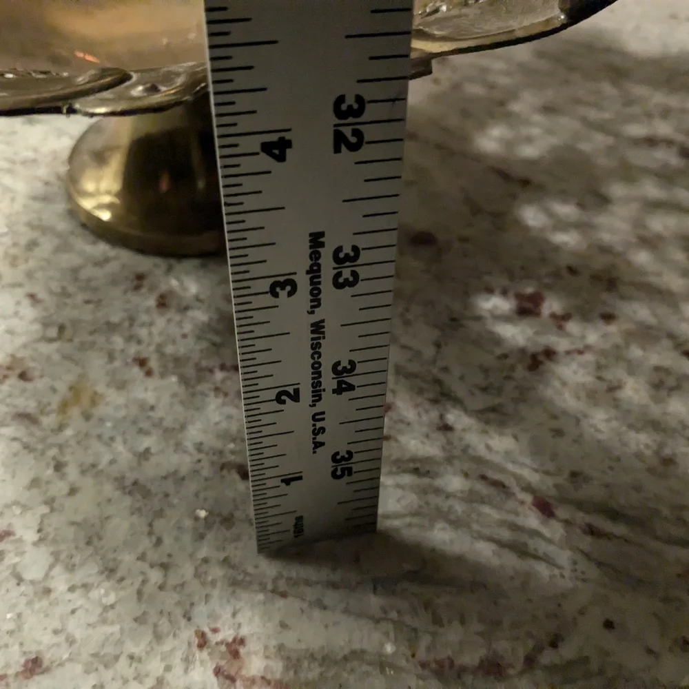 Vintage Brass Decorative Bowl Basket With Handle Victorian Pedestal